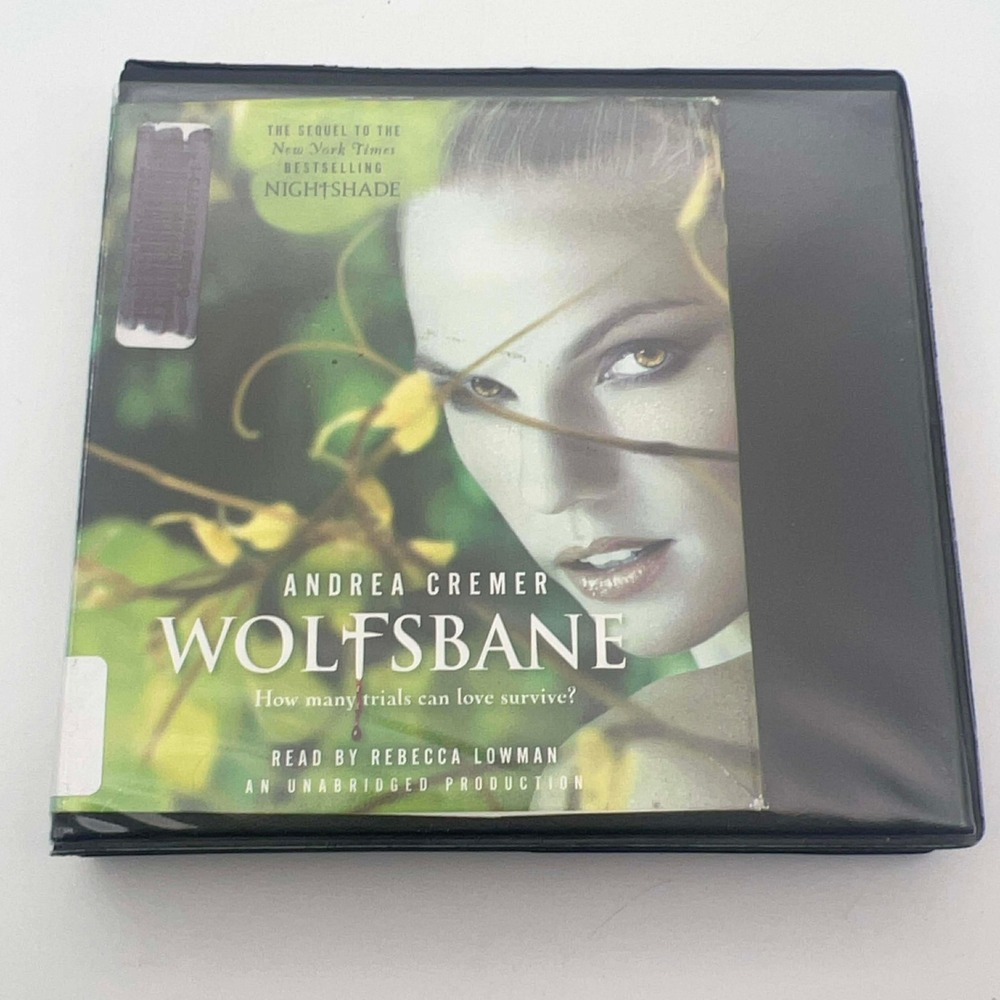 Wolfsbane by Andrea Cremer Audiobook Unabridged 9 CD Set Read by‎ Rebecca Lowman